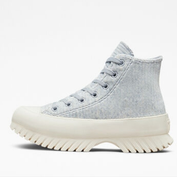 Converse Chuck Taylor All Star Lugged 2.0 Velour- Gravel/Egret/Egret Sz. M9 F11 - Picture 3 of 13
